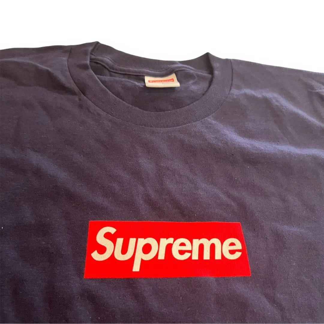 Supreme 20th Anniversary  Box Logo T-Shirt - Navy (Large)