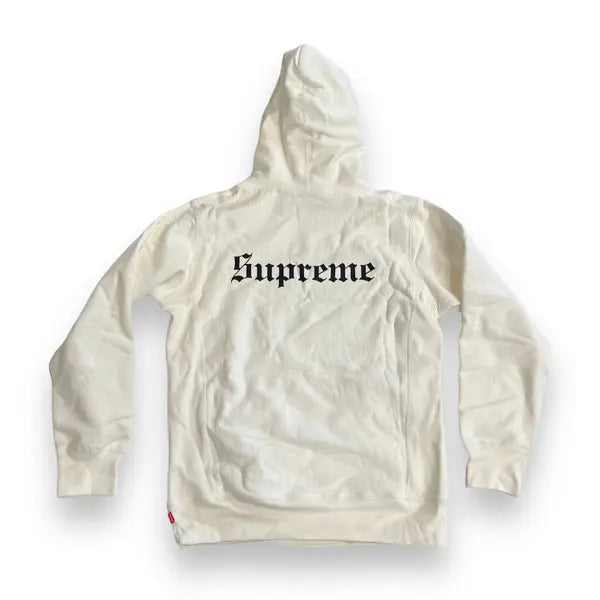 SAMPLE Supreme "Madonna Burning Crosses" Hoodie Sweatshirt - White (Large)
