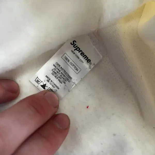 SAMPLE Supreme "Madonna Burning Crosses" Hoodie Sweatshirt - White (Large)