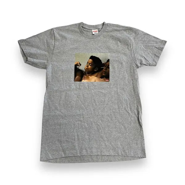 SAMPLE Supreme x Larry Clark KIDS Short Sleeve T Shirt - Grey (Large)